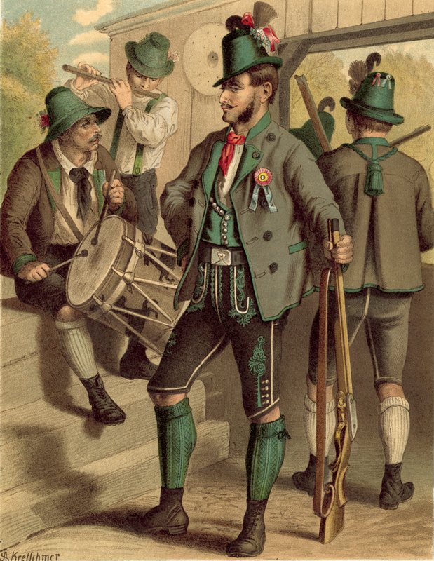 Deutsches Kostüm, Österreich, Steiermark von Albert Kretschmer