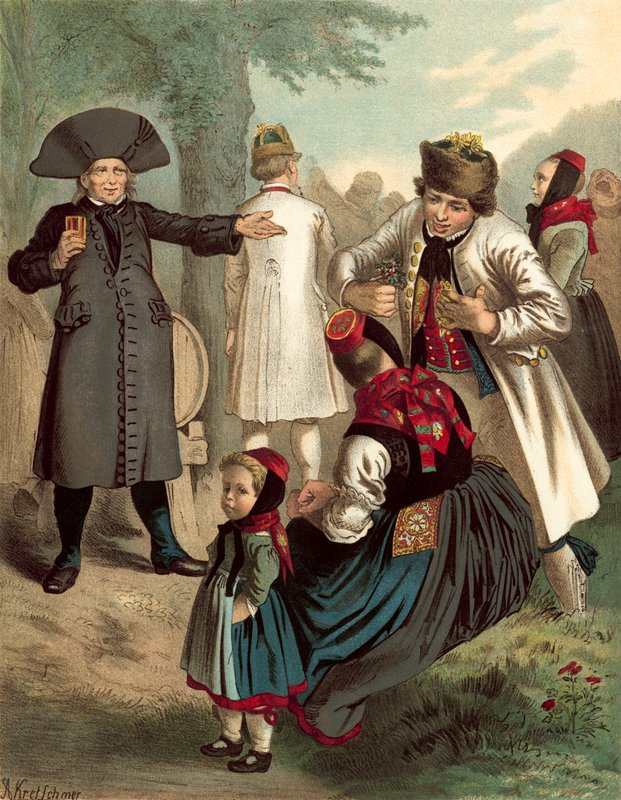Deutsche Tracht, Thur-Hessen und der Schwalm von Albert Kretschmer