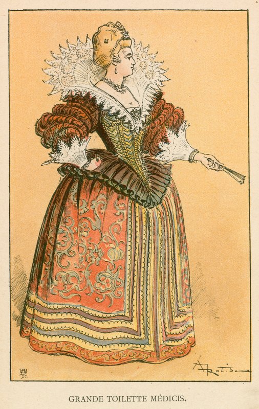 Große Toilette Medicis von Albert Robida