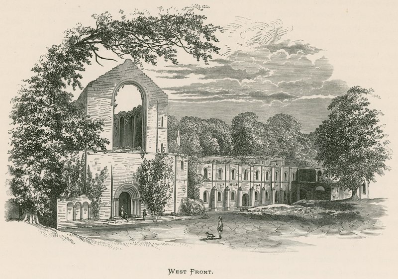Fountains Abbey, Westfront von Alexander Francis Lydon