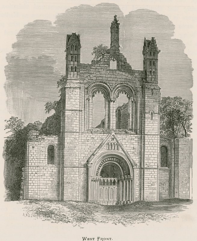 Kirkstall Abbey, Westfront von Alexander Francis Lydon