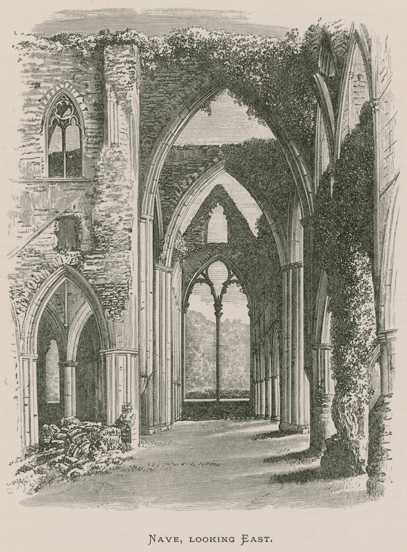 Tintern Abbey, Schiff, Blick nach Osten von Alexander Francis Lydon