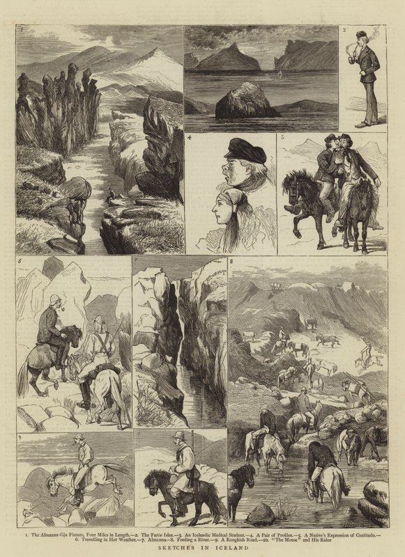 Skizzen in Island von Alfred Chantrey Corbould