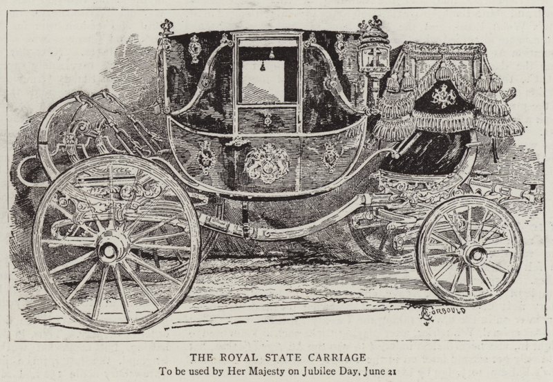 Die königliche Staatskutsche von Alfred Chantrey Corbould