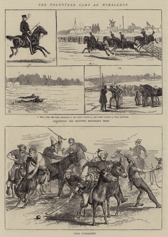 Das Freiwilligenlager in Wimbledon von Alfred Chantrey Corbould