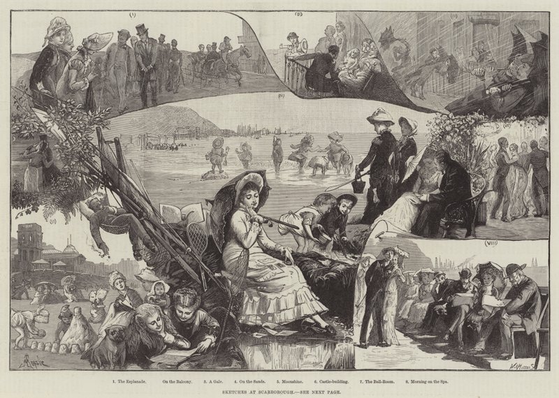 Skizzen in Scarborough von Alfred Edward Emslie