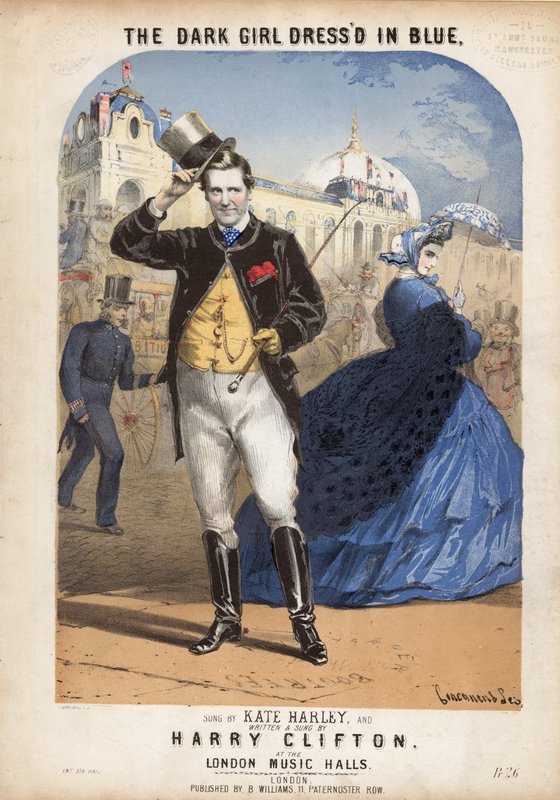 Das dunkle Mädchen in Blau gekleidet von Alfred Concanen