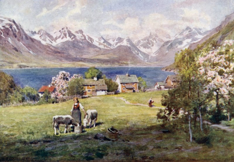 Romsdalfjord, von Naes von Alfred Heaton Cooper