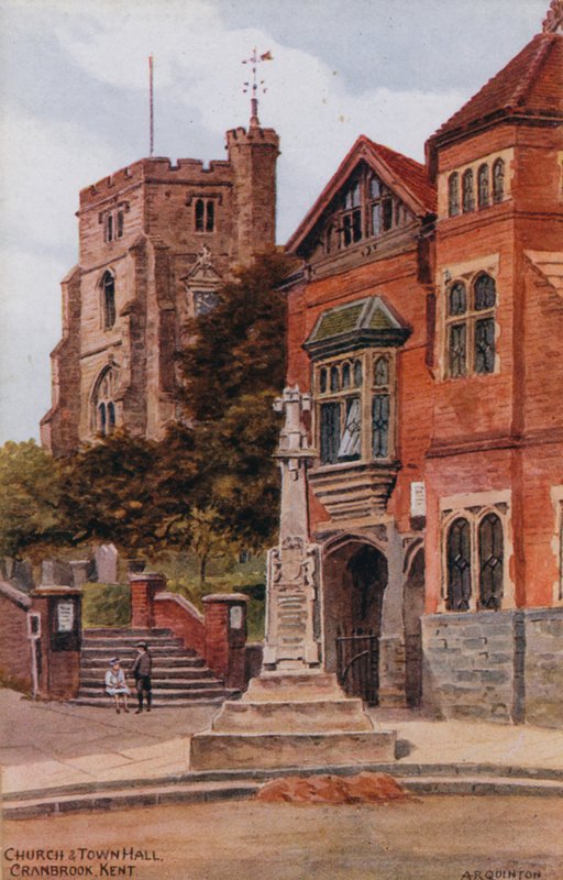 Kirche und Rathaus, Cranbrook, Kent von Alfred Robert Quinton