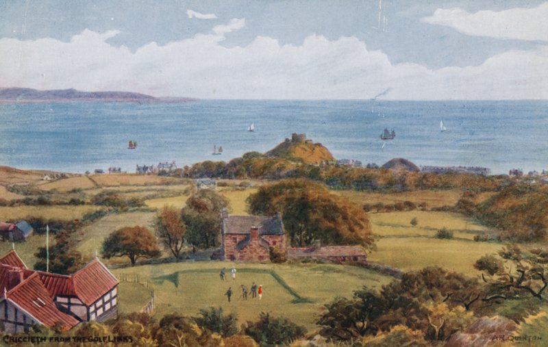 Criccieth vom Golfplatz von Alfred Robert Quinton