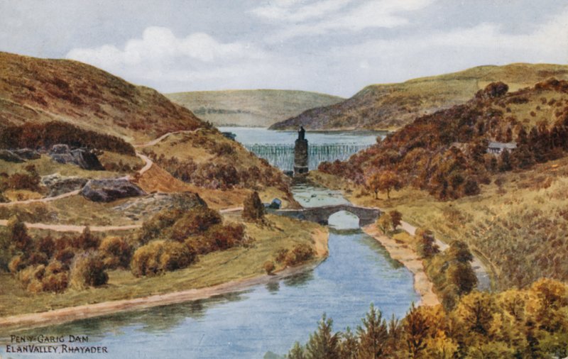 Pen-y-Garig-Damm, Elan Valley, Rhayader von Alfred Robert Quinton