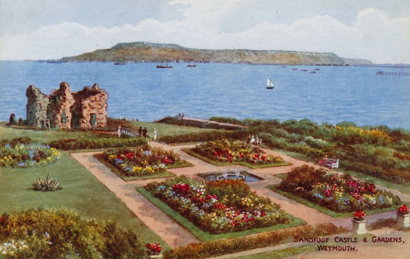 Sandfoot Castle und Gärten, Weymouth von Alfred Robert Quinton