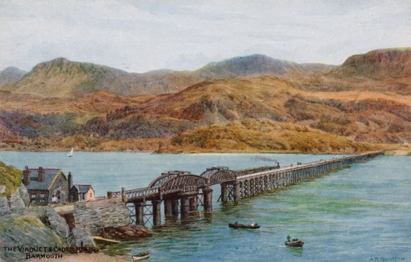 Das Viadukt und Cader Idris, Barmouth von Alfred Robert Quinton