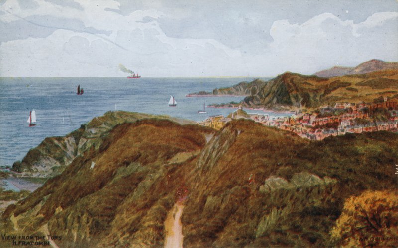 Blick von den Tors, Ilfracombe von Alfred Robert Quinton