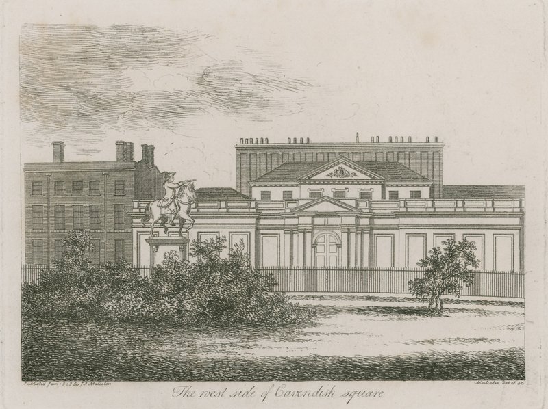 Die Westseite des Cavendish Square, London von Alois Schonn