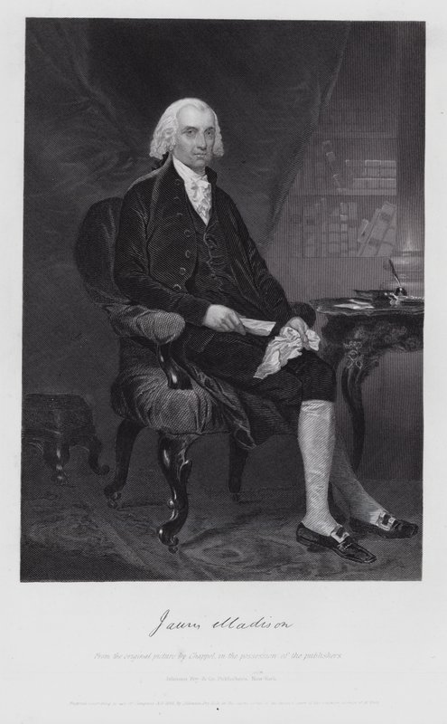 James Madison (Gravur) von Alonzo (after) Chappel