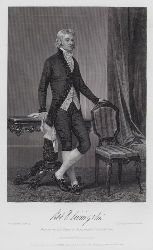 Robert R. Livingston (Gravur) von Alonzo (after) Chappel