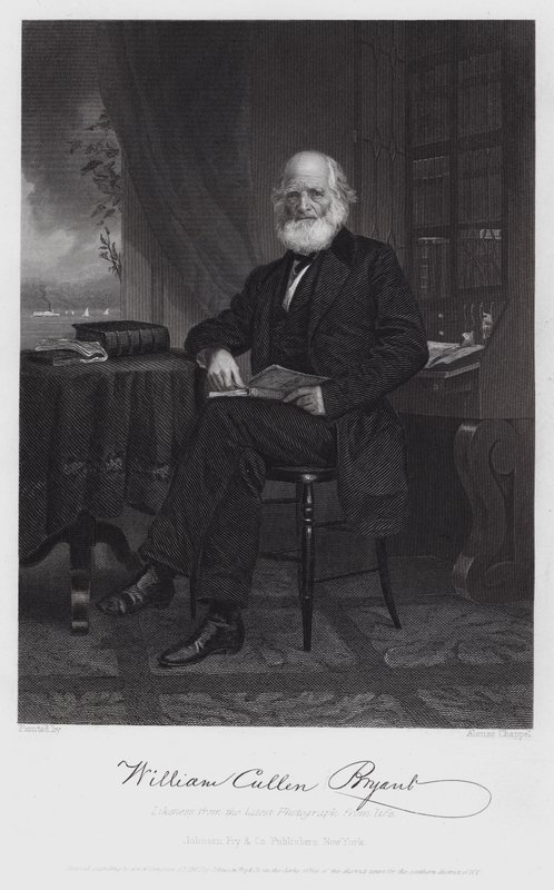 William Cullen Bryant (Gravur) von Alonzo (after) Chappel