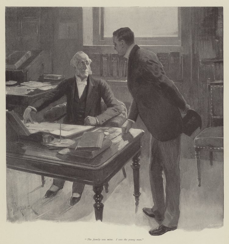 Das Fünfjahrestreffen, von Walter Besant von Amedee Forestier