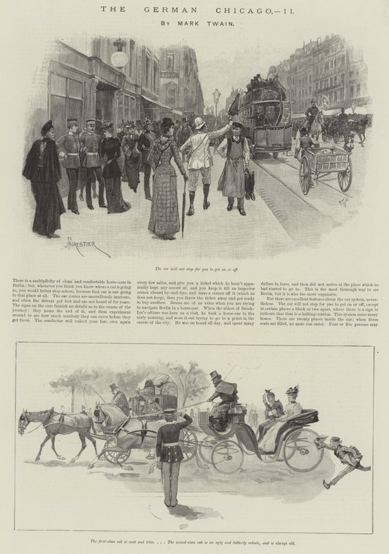 Das deutsche Chicago, von Mark Twain von Amedee Forestier