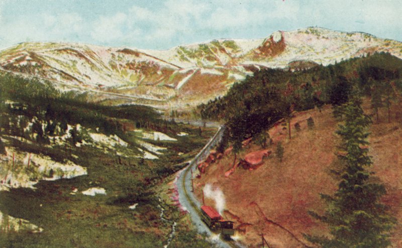 Pikes Peak von Pilot Knob, Höhe von American Photographer