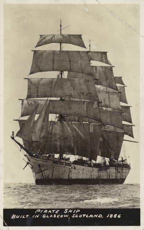 Piratenschiff, gebaut in Glasgow, Schottland, 1886 von American Photographer