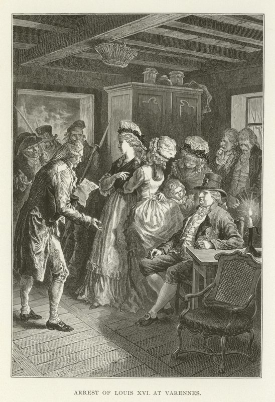 Verhaftung von Ludwig XVI. in Varennes von American School