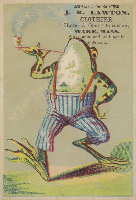 Tanzender Frosch mit Pfeife von American School