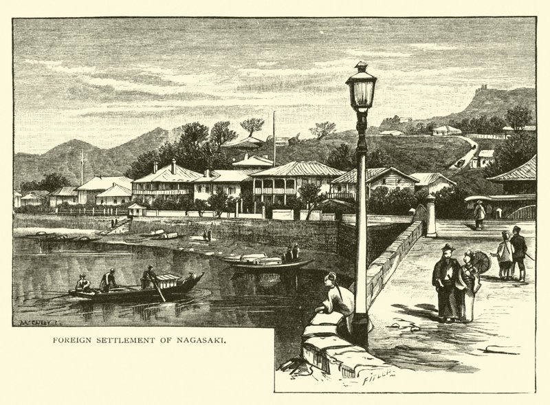 Ausländische Siedlung von Nagasaki von American School