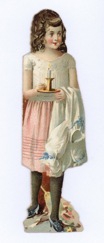 Mädchen mit Kerze von American School
