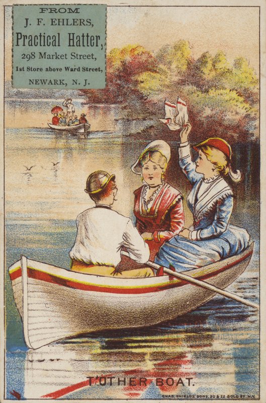 Damen auf dem Bootsee von American School