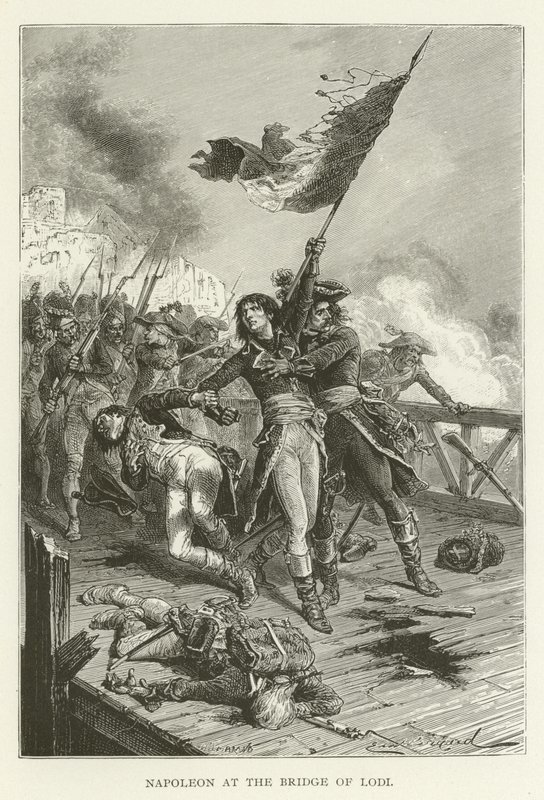 Napoleon an der Brücke von Lodi von American School