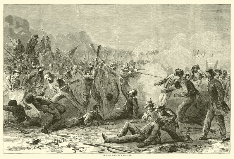 Das Massaker von Fort Pillow, April 1864 von American School