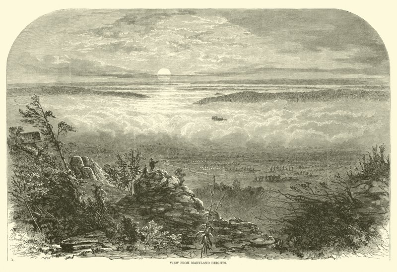 Blick von Maryland Heights, September 1862 von American School