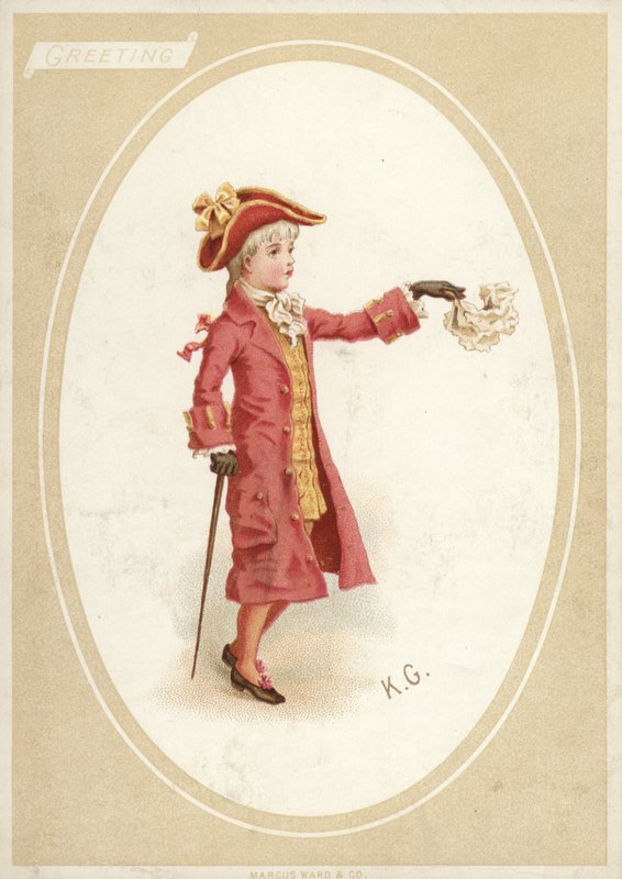 Junge im Kostüm des 18. Jahrhunderts von American School