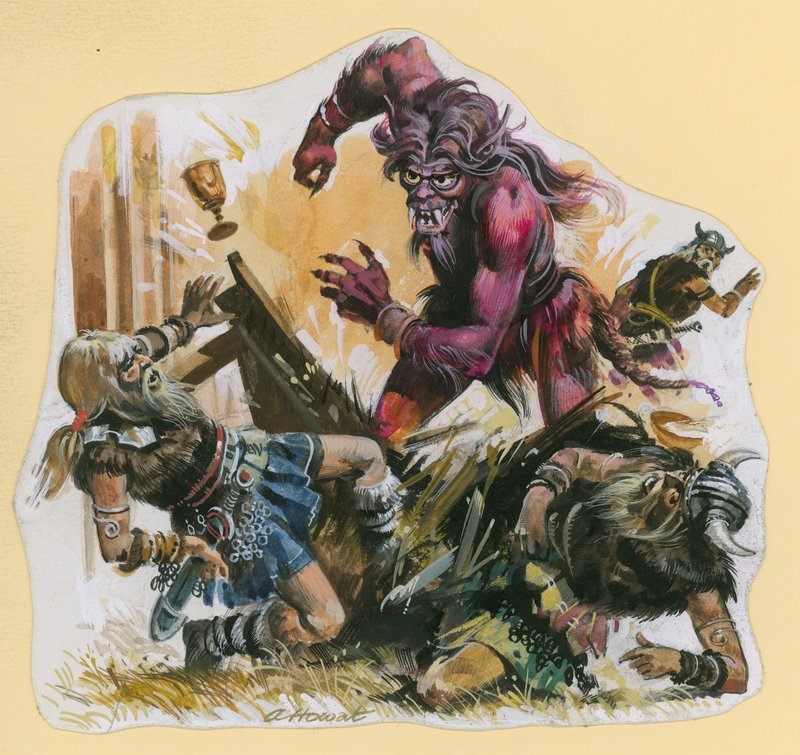 Szene aus Beowulf von Andrew Howat