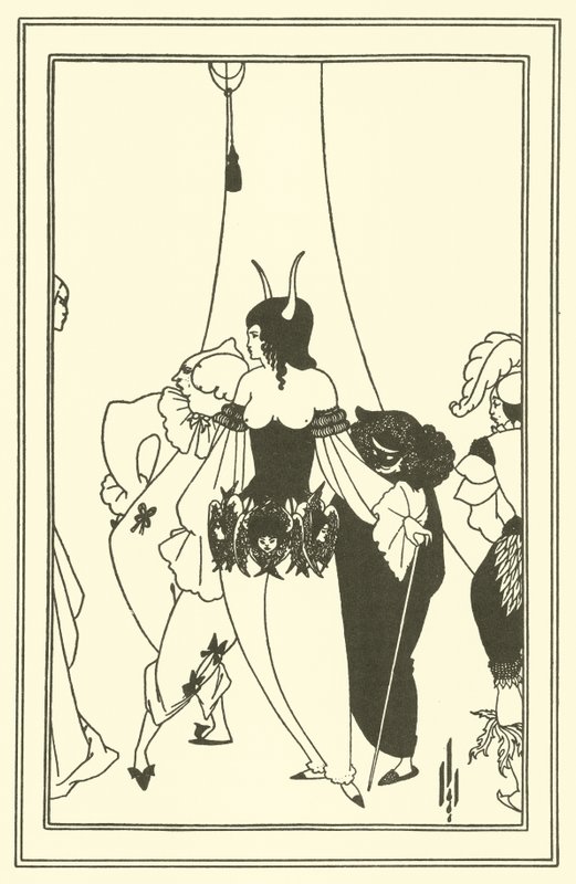 Die Maske des Roten Todes von Aubrey Beardsley