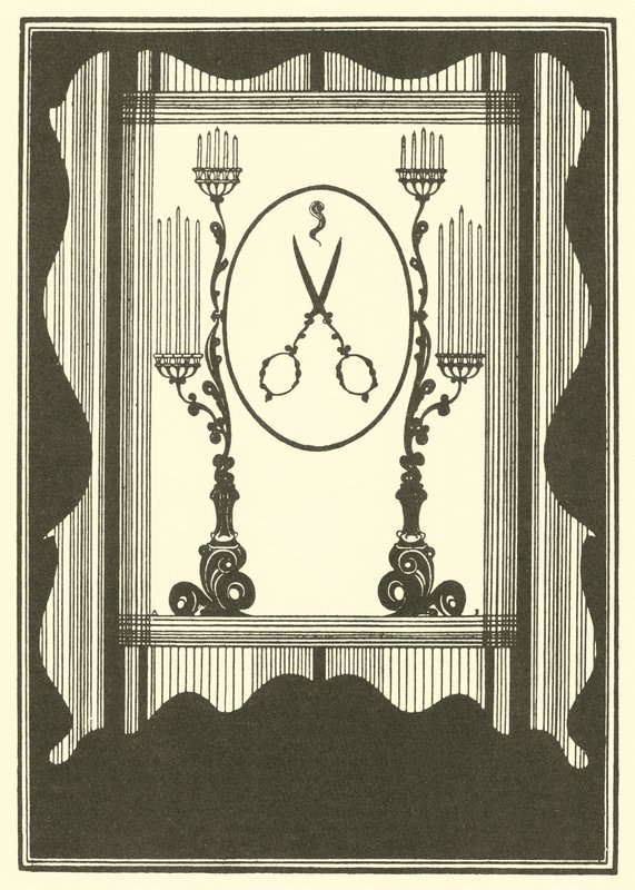Der Lockenraub von Aubrey Beardsley