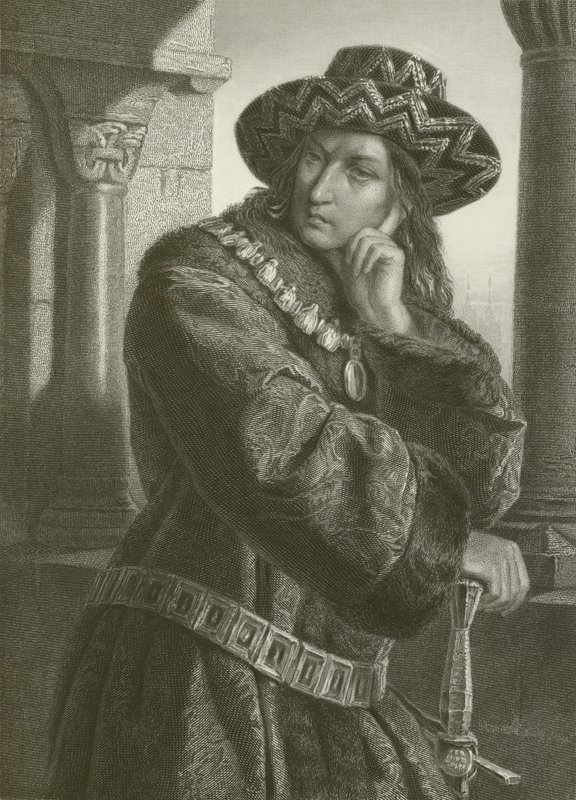 Karl VII (Gravur) von August Friedrich Pecht