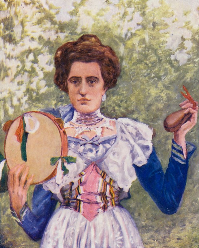 Tarantella-Tänzerin mit Kastagnetten von Augustine Fitzgerald