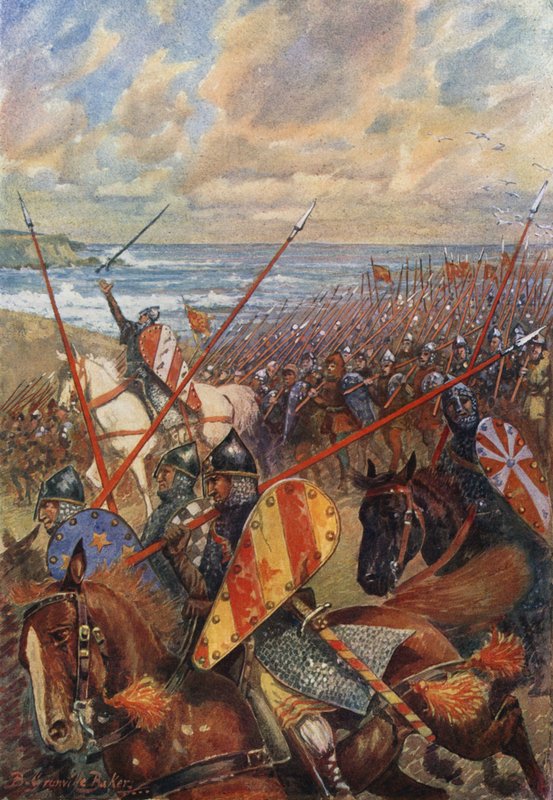 Die Landung von Wilhelm dem Eroberer in England, 28. September 1066 von B. Granville Baker