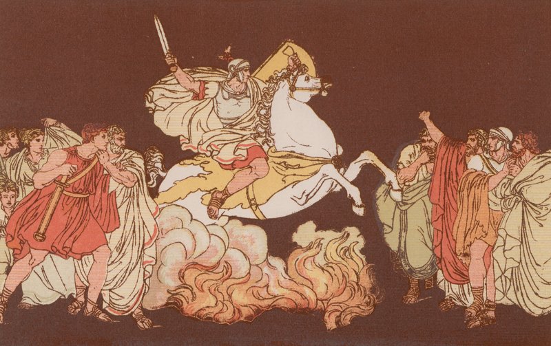 Curtius springt in den Abgrund von Bartolomeo Pinelli