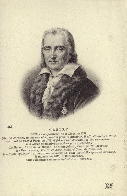 André Grétry, belgischer Komponist (1741-1813) von Belgian School