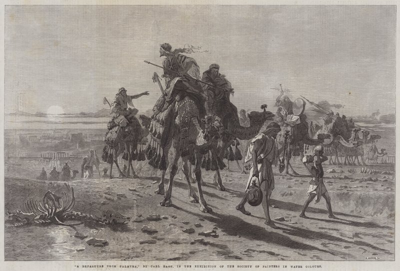 Eine Abreise aus Palmyra von Carl Haag