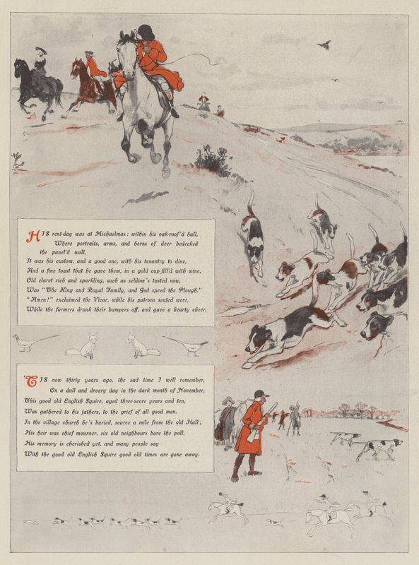Der alte englische Gutsherr von Cecil Charles Windsor Aldin