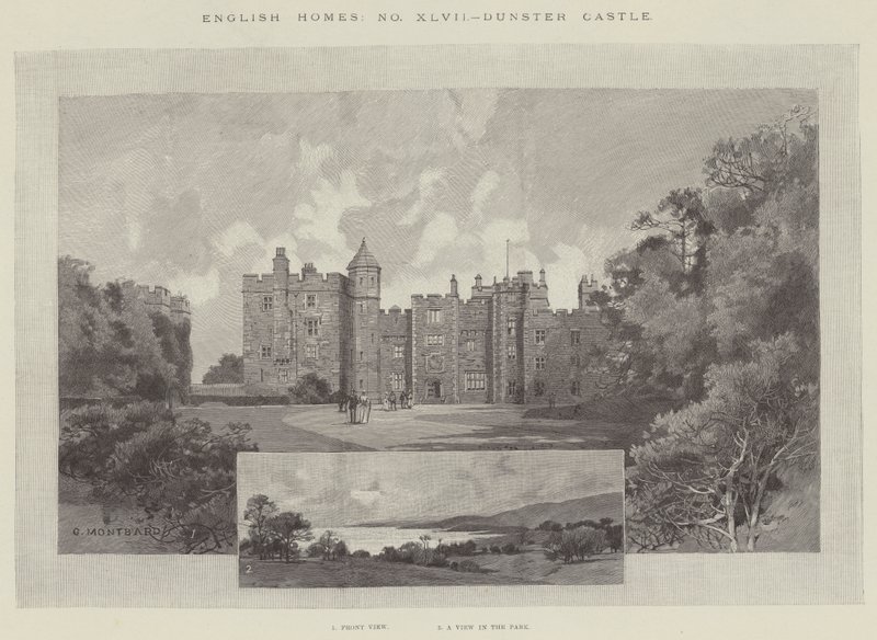Dunster Castle von Charles Auguste Loye
