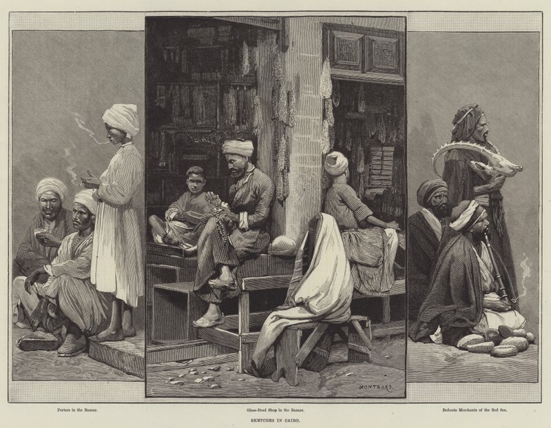 Skizzen in Kairo von Charles Auguste Loye