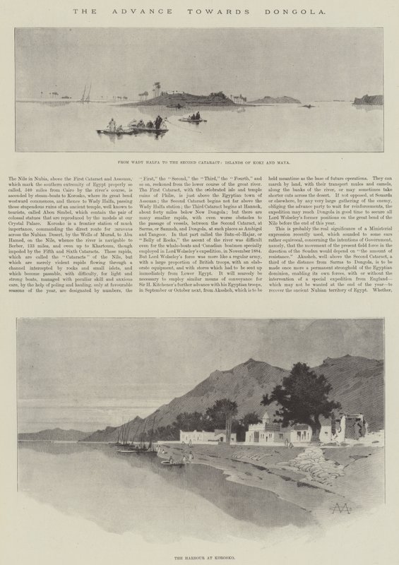 Der Vormarsch auf Dongola von Charles Auguste Loye