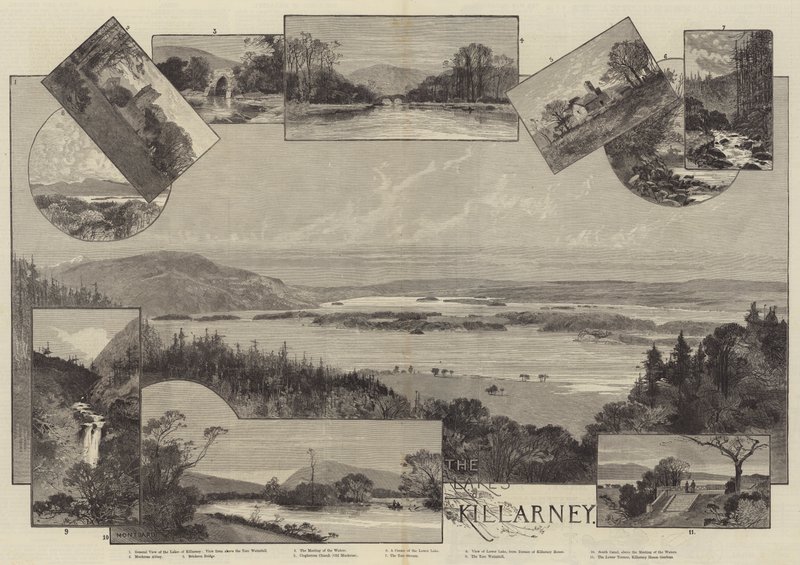 Die Seen von Killarney von Charles Auguste Loye