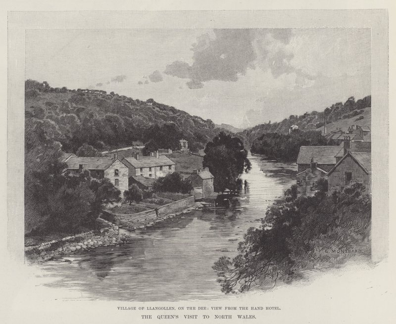 Der Besuch der Königin in Nordwales von Charles Auguste Loye